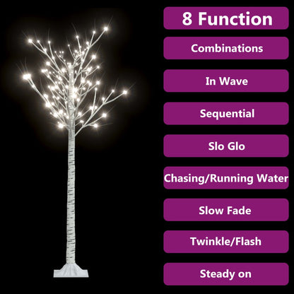 Christmas Tree 156 LEDs 1.5 m Cold White Willow Indoor Outdoor