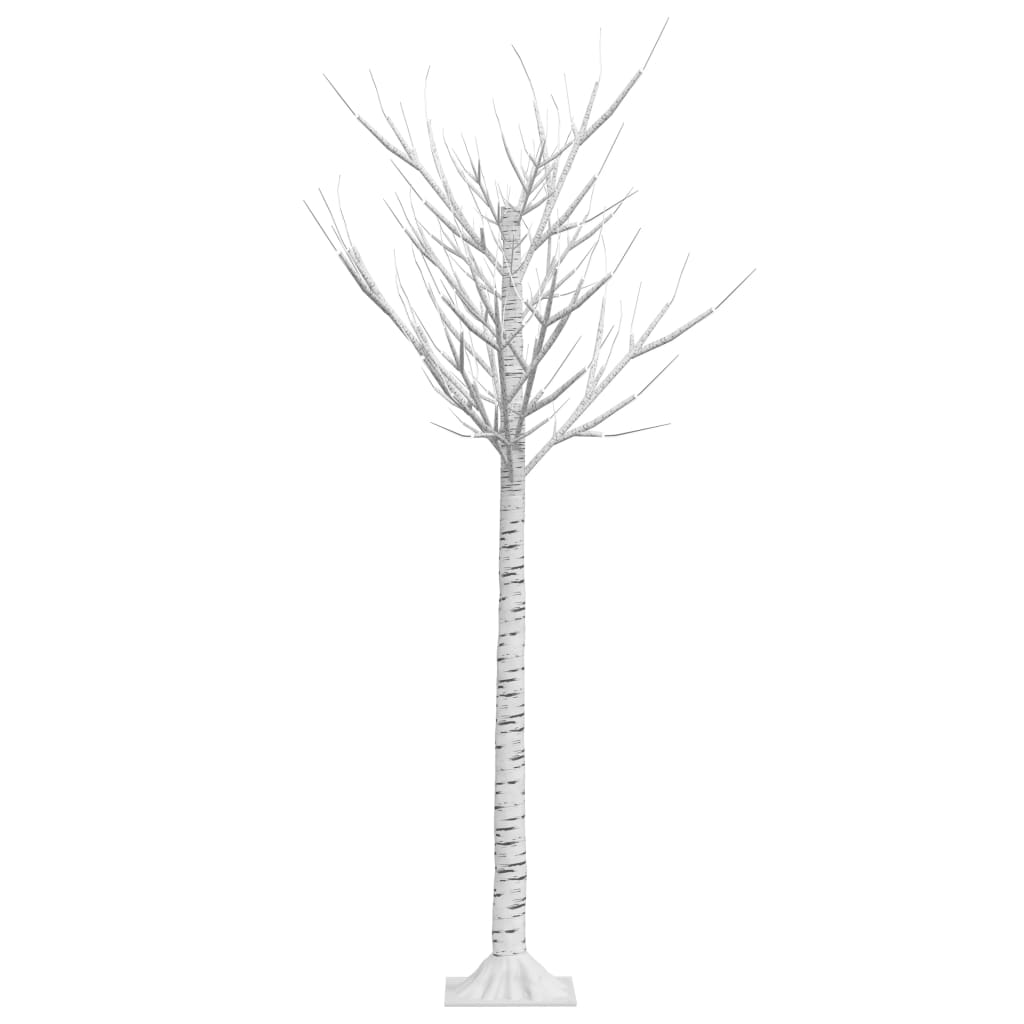 Christmas Tree 156 LEDs 1.5 m Cold White Willow Indoor Outdoor