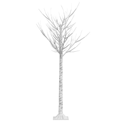 Christmas Tree 156 LEDs 1.5 m Cold White Willow Indoor Outdoor