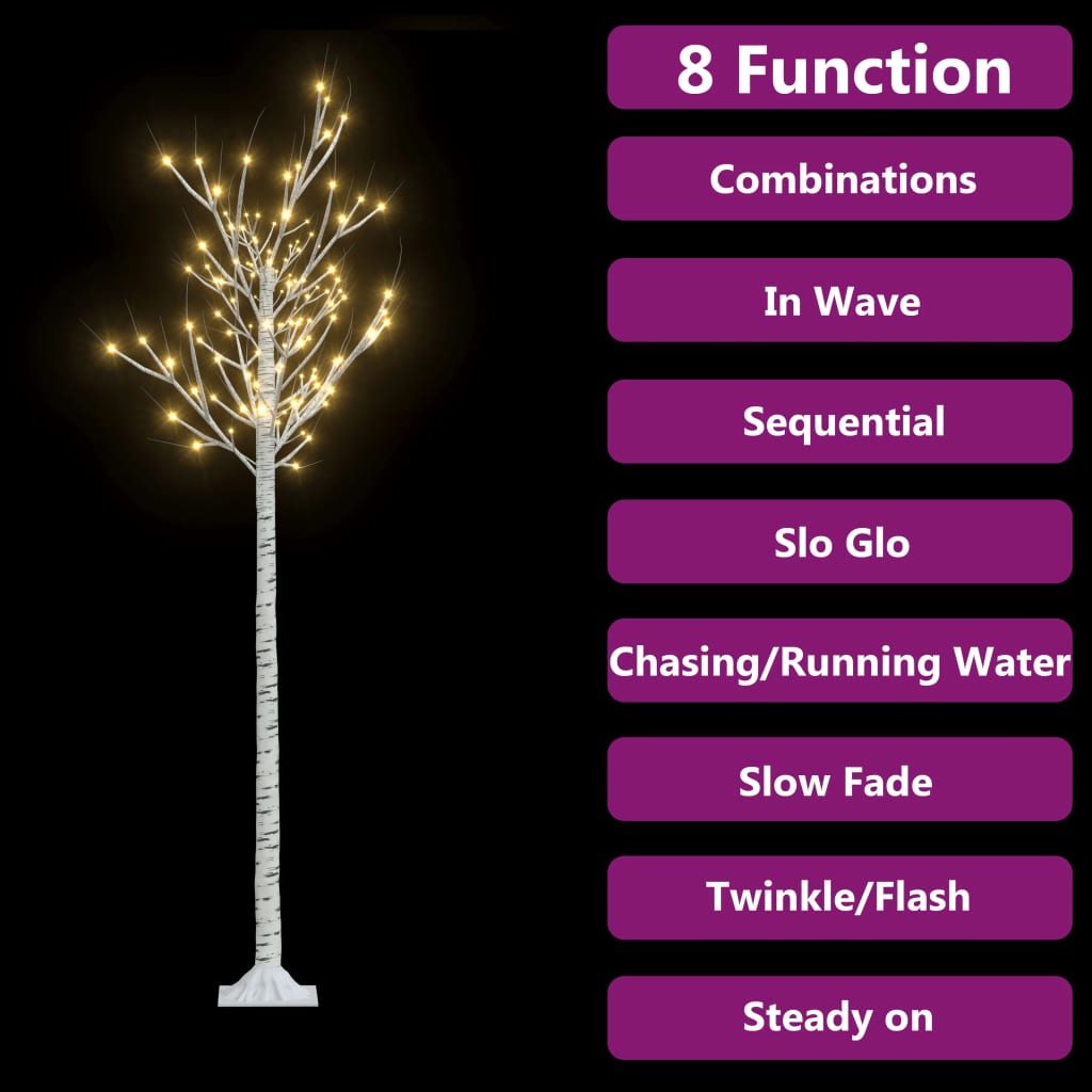 Christmas Tree 200 LEDs 1.8 m Warm White Willow Indoor Outdoor