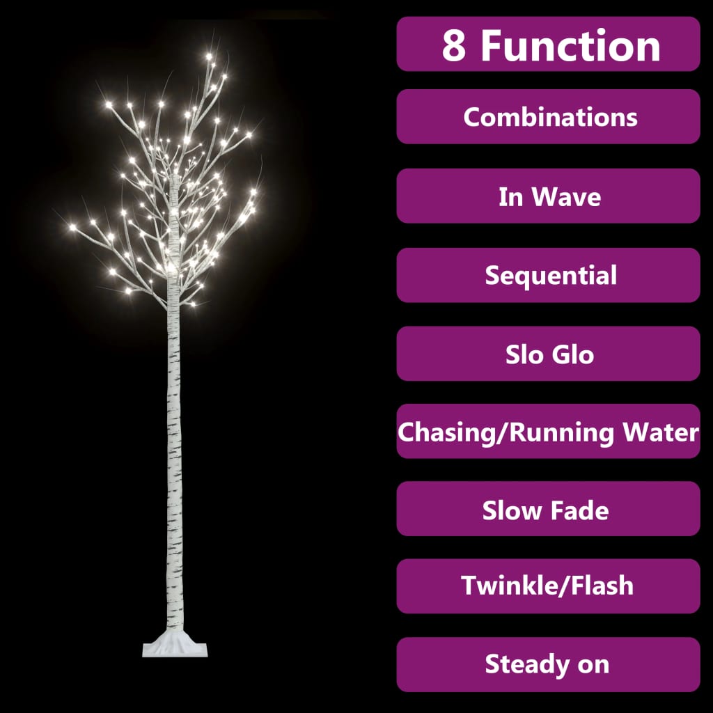 Christmas Tree 200 LEDs 1.8 m Cold White Willow Indoor Outdoor
