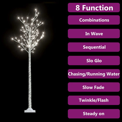 Christmas Tree 200 LEDs 1.8 m Cold White Willow Indoor Outdoor