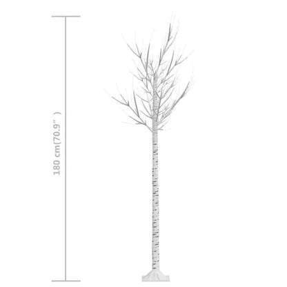 Christmas Tree 200 LEDs 1.8 m Cold White Willow Indoor Outdoor