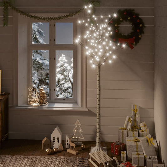 Christmas Tree 200 LEDs 1.8 m Cold White Willow Indoor Outdoor
