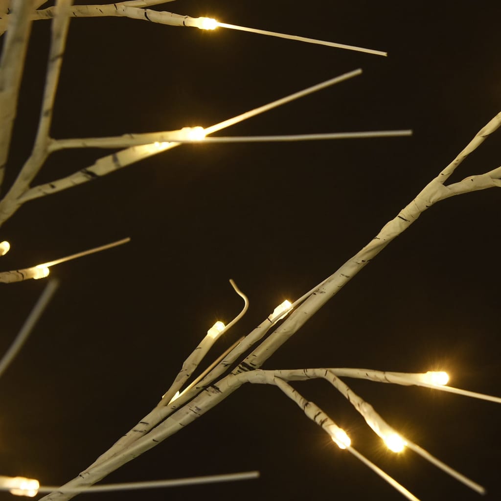 Christmas Tree 220 LEDs 2.2 m Warm White Willow Indoor Outdoor