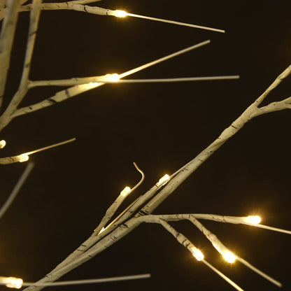 Christmas Tree 220 LEDs 2.2 m Warm White Willow Indoor Outdoor