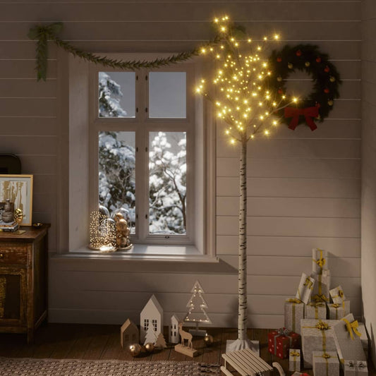 Christmas Tree 220 LEDs 2.2 m Warm White Willow Indoor Outdoor
