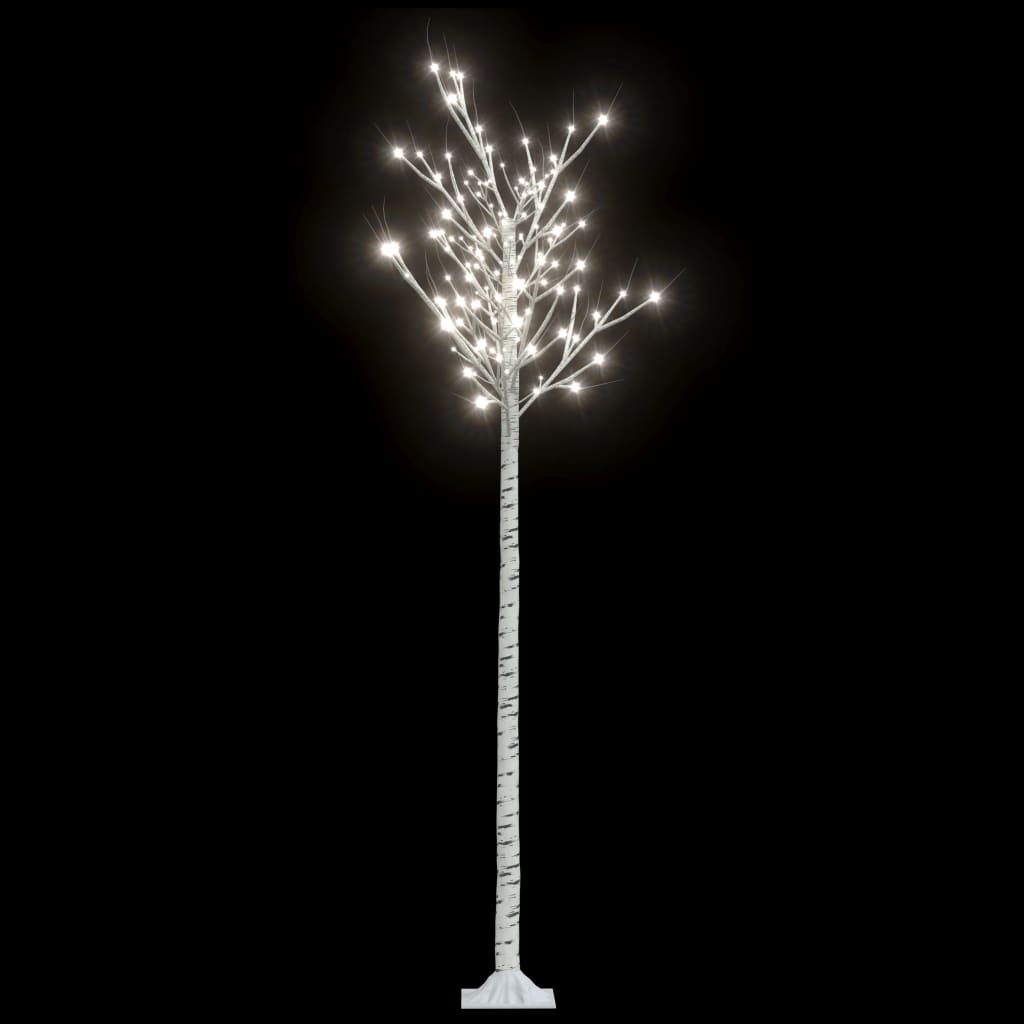 Christmas Tree 220 LEDs 2.2 m Cold White Willow Indoor Outdoor