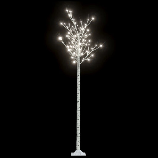 Christmas Tree 220 LEDs 2.2 m Cold White Willow Indoor Outdoor