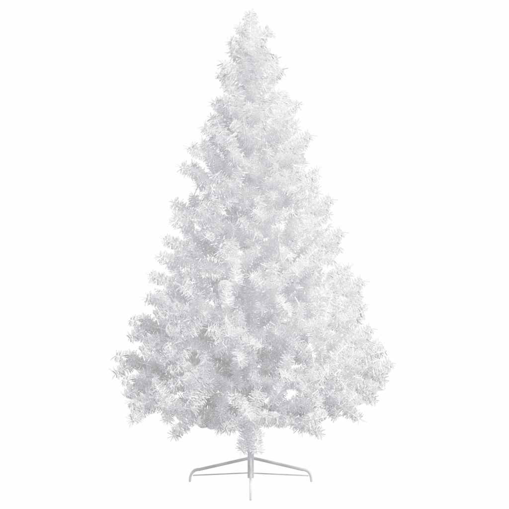 Artificial Half Pre-lit Christmas Tree with Ball Set White 210 cm