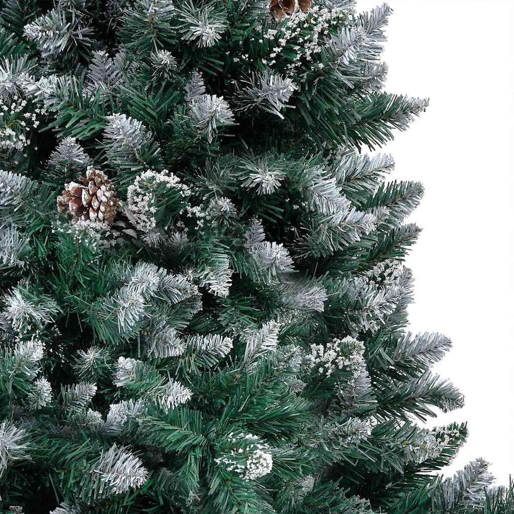 Artificial Christmas Tree with LEDs&Ball Set&Pinecones 210 cm