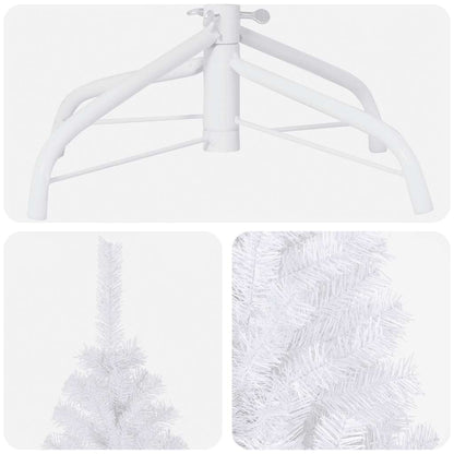 Artificial Pre-lit Christmas Tree with Ball Set White 180 cm PVC
