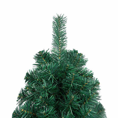 Artificial Half Pre-lit Christmas Tree with Ball Set Green 150 cm