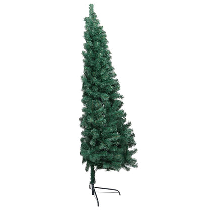 Artificial Half Pre-lit Christmas Tree with Ball Set Green 210 cm