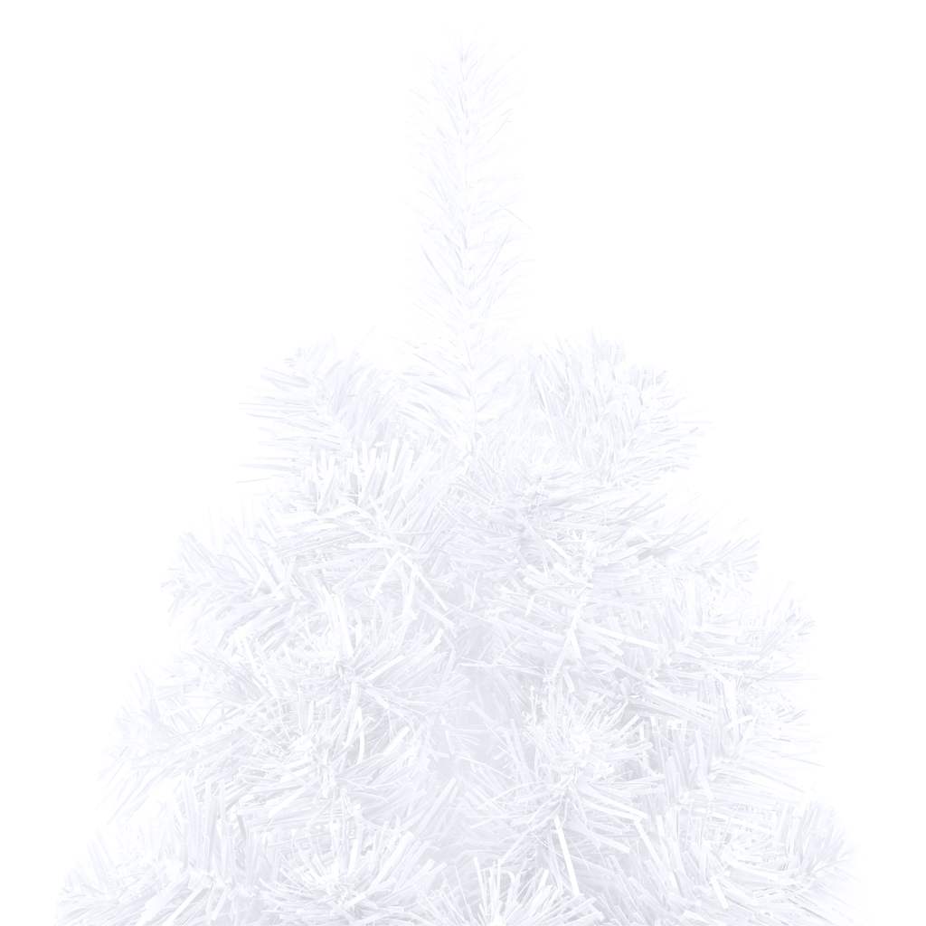 Artificial Half Pre-lit Christmas Tree with Ball Set White 240 cm