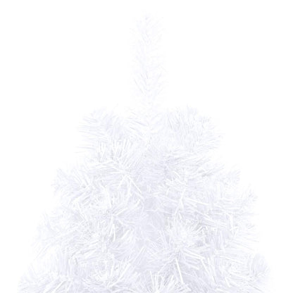 Artificial Half Pre-lit Christmas Tree with Ball Set White 240 cm