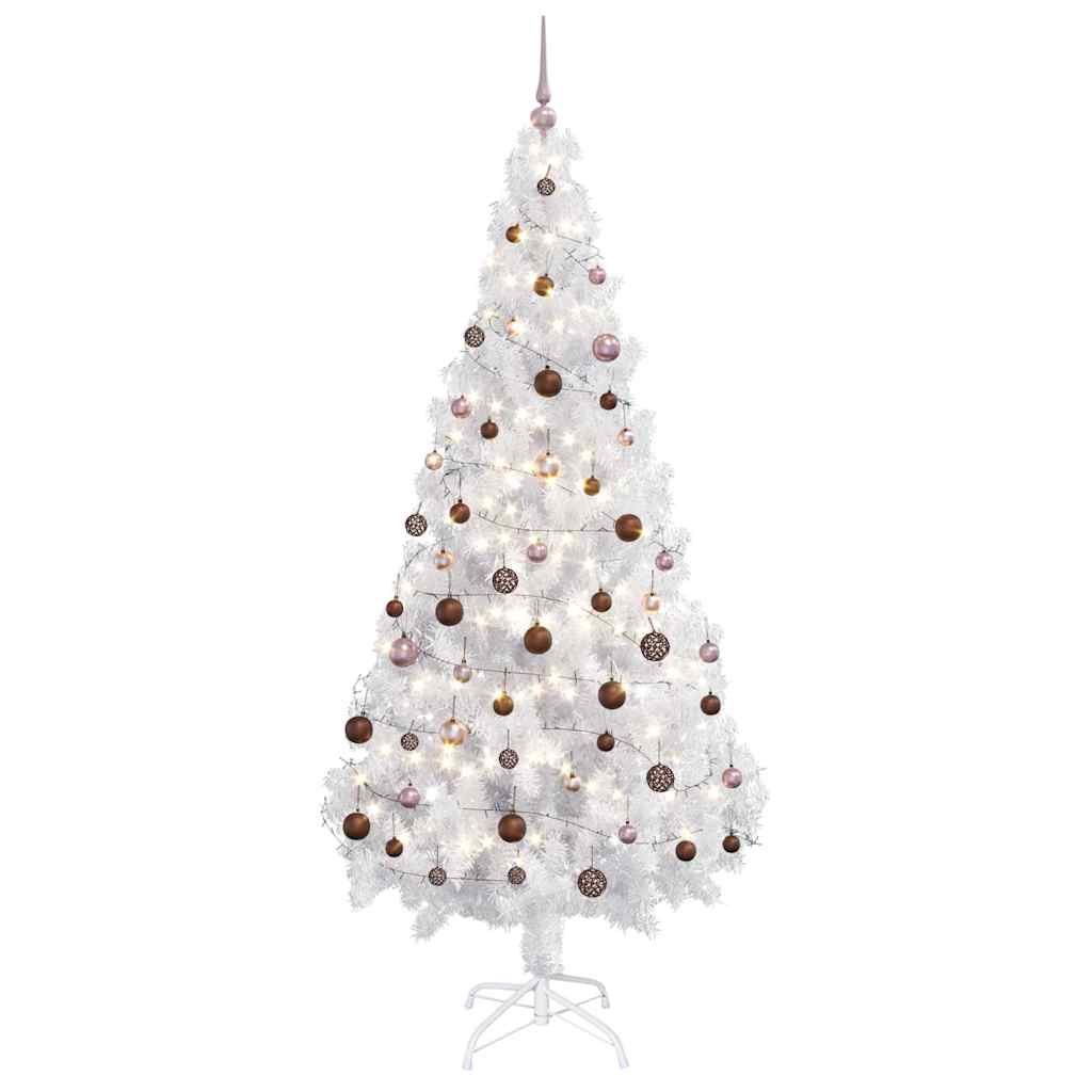 Artificial Pre-lit Christmas Tree with Ball Set 180cm 620 Branches