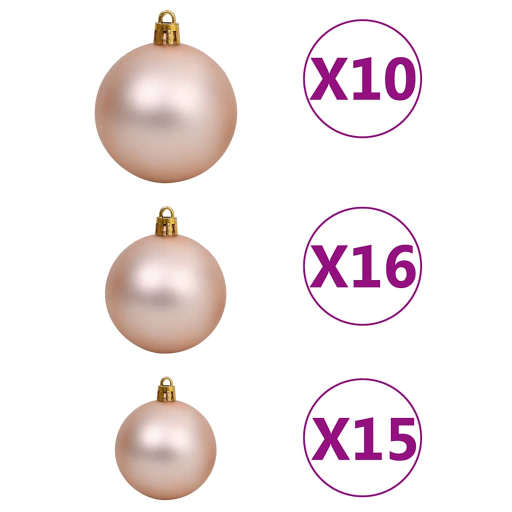 Artificial Pre-lit Christmas Tree with Ball Set 180cm 620 Branches
