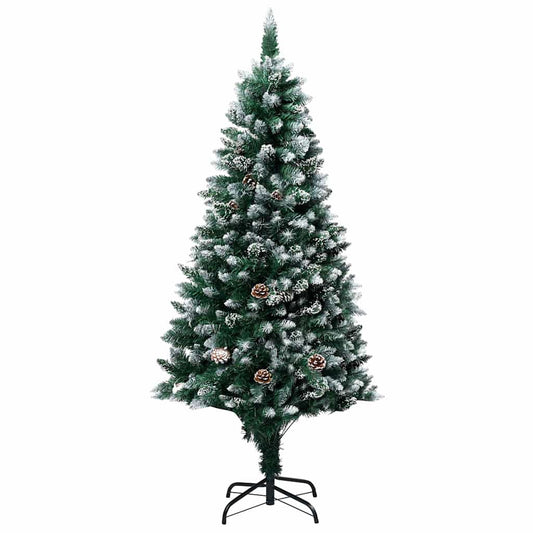 Artificial Christmas Tree with LEDs&Ball Set&Pine Cones 150 cm