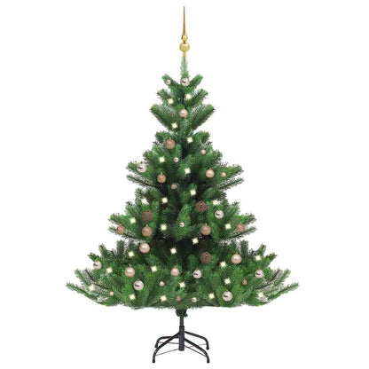 Nordmann Fir Artificial Christmas Tree LED&Ball Set Green 150cm