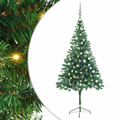 Artificial Pre-lit Christmas Tree with Ball Set 180cm 564 Branches