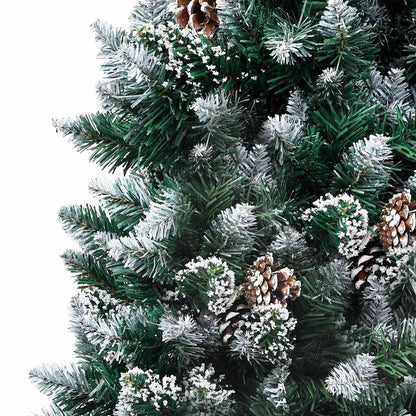 Artificial Christmas Tree with LEDs&Ball Set&Pine Cones 150 cm