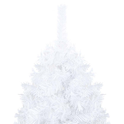 Artificial Pre-lit Christmas Tree with Ball Set White 210 cm PVC