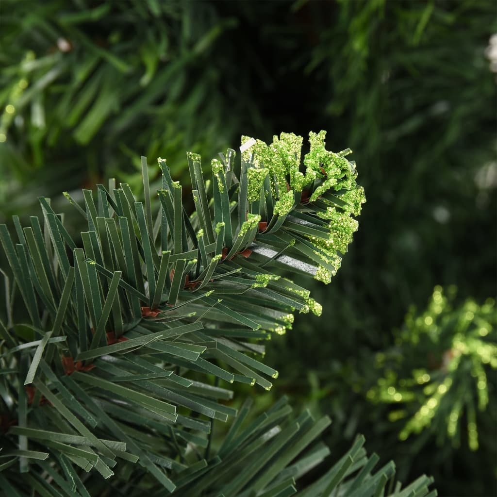 Artificial Pre-lit Christmas Tree with Pine Cones Green 180 cm