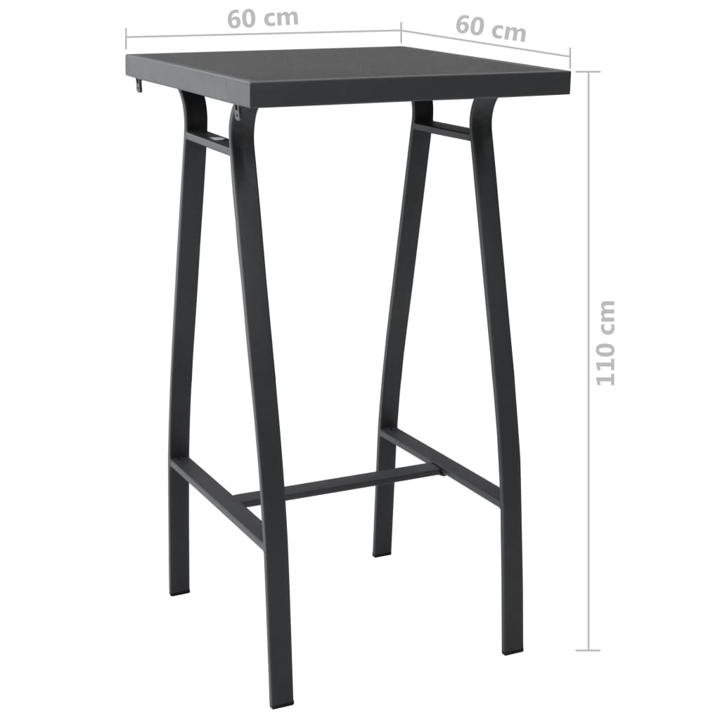 Garden Bar Set | Black | Steel | Medium | Durable | Garden Bar Set