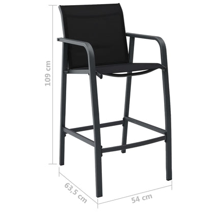 Garden Bar Set | Black | Steel | Medium | Durable | Garden Bar Set