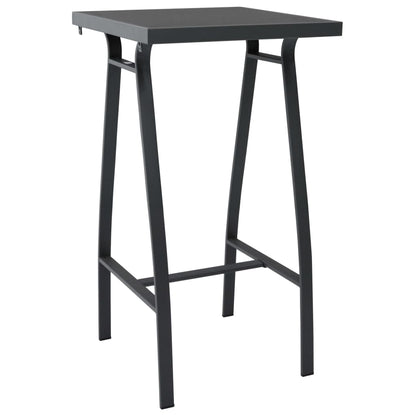 Garden Bar Set | Black | Tempered glass | Durable | Garden Bar Set