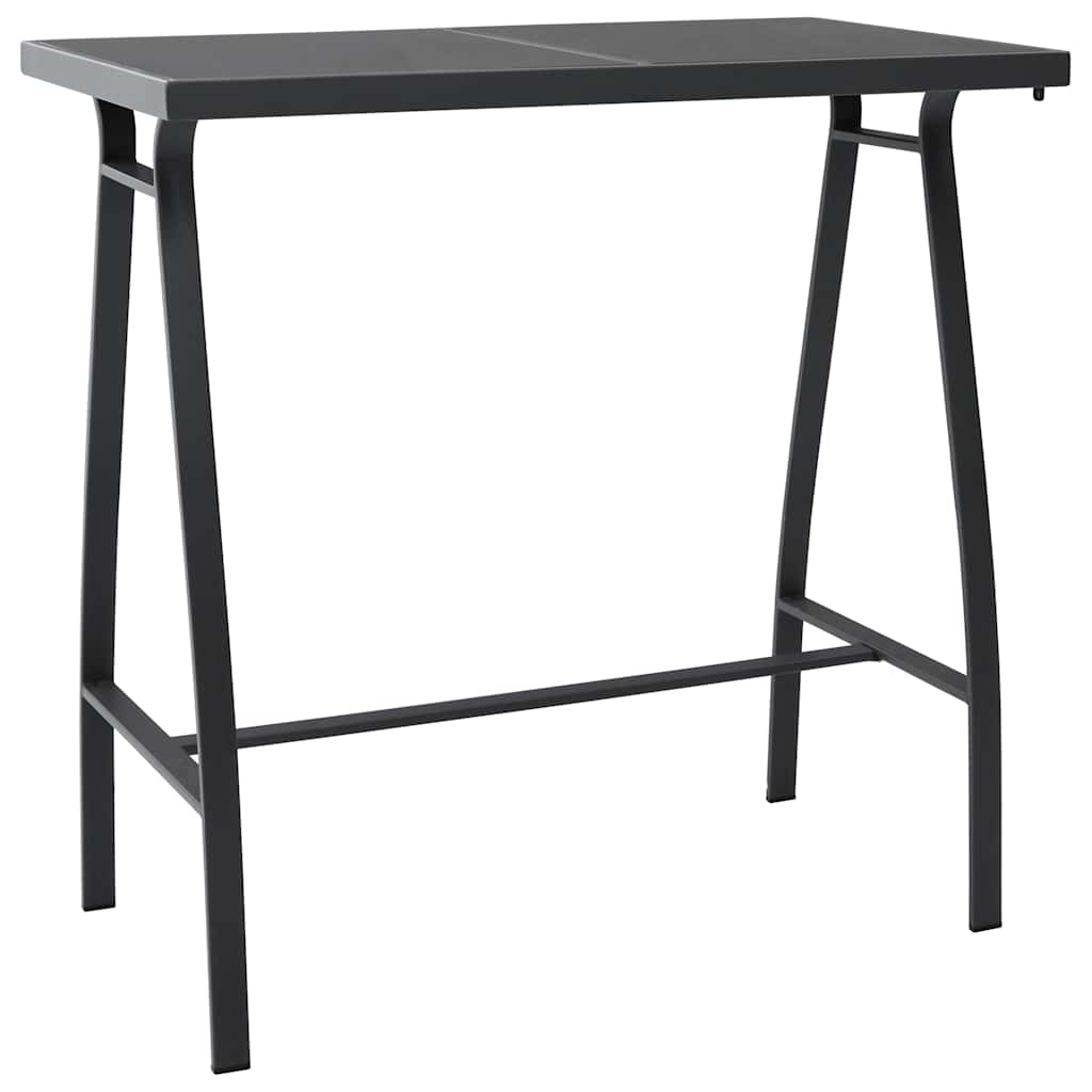 3073576 vidaXL 5 Piece Garden Bar Set Black (48121+48117)