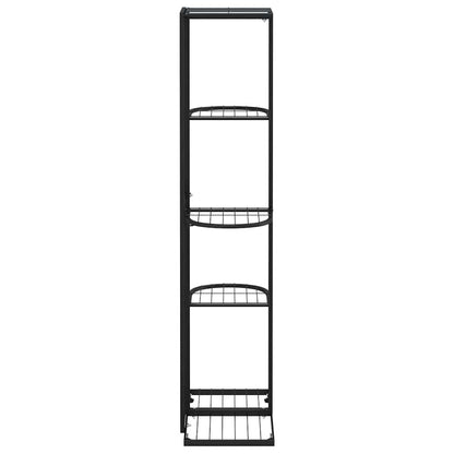 5-Floor Flower Stand 43x22x98 cm Black Metal