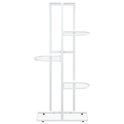 5-Floor Flower Stand 43x22x98 cm White Metal