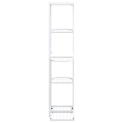 5-Floor Flower Stand 43x22x98 cm White Metal