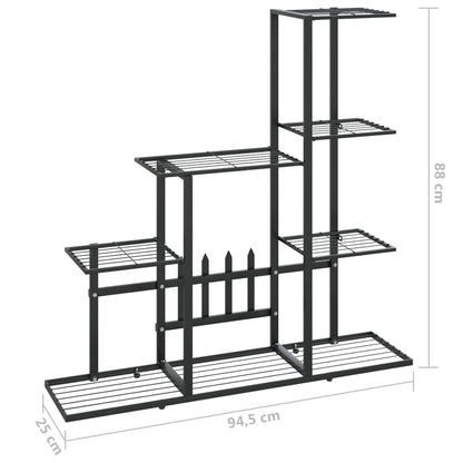 Plant Stand | Black | Black powder-coated metal | Medium |  Sturdy