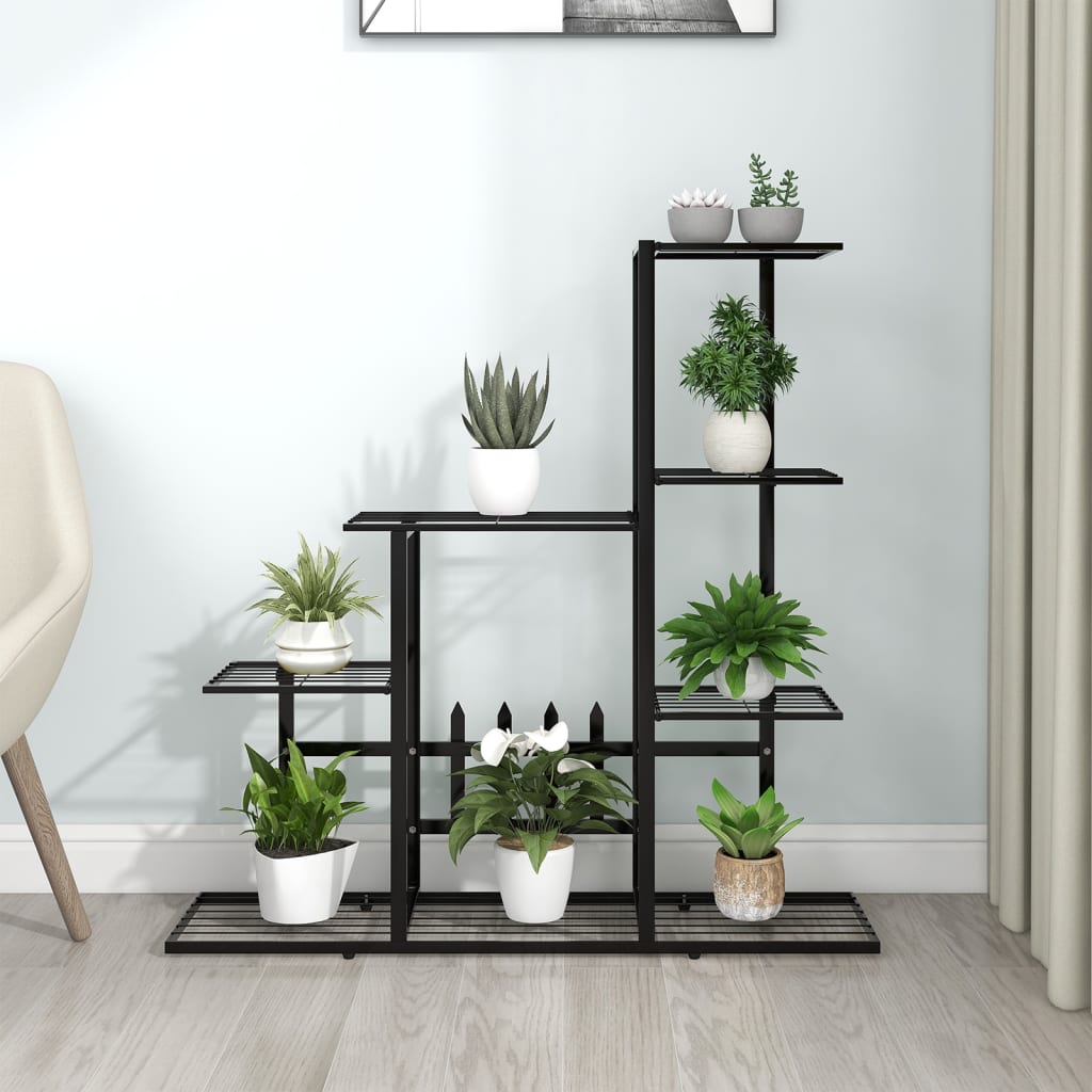 Plant Stand | Black | Black powder-coated metal | Medium |  Sturdy