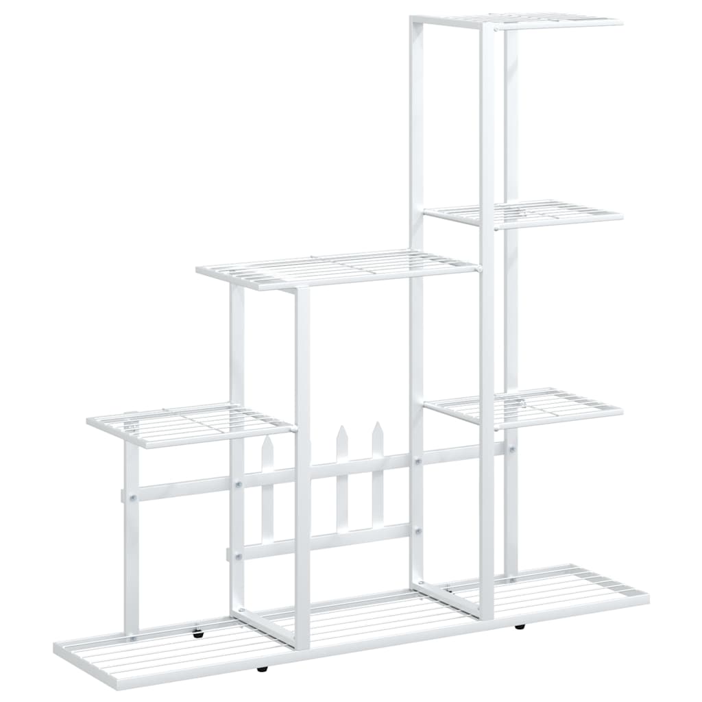 Flower Stand 94.5x25x88 cm White Metal