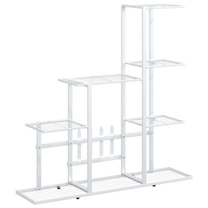 Flower Stand 94.5x25x88 cm White Metal