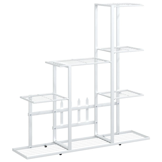 Flower Stand 94.5x25x88 cm White Metal