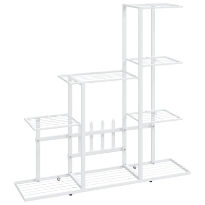 Flower Stand 94.5x25x88 cm White Metal
