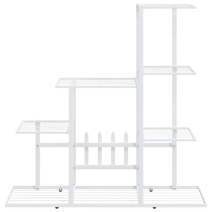 Flower Stand 94.5x25x88 cm White Metal