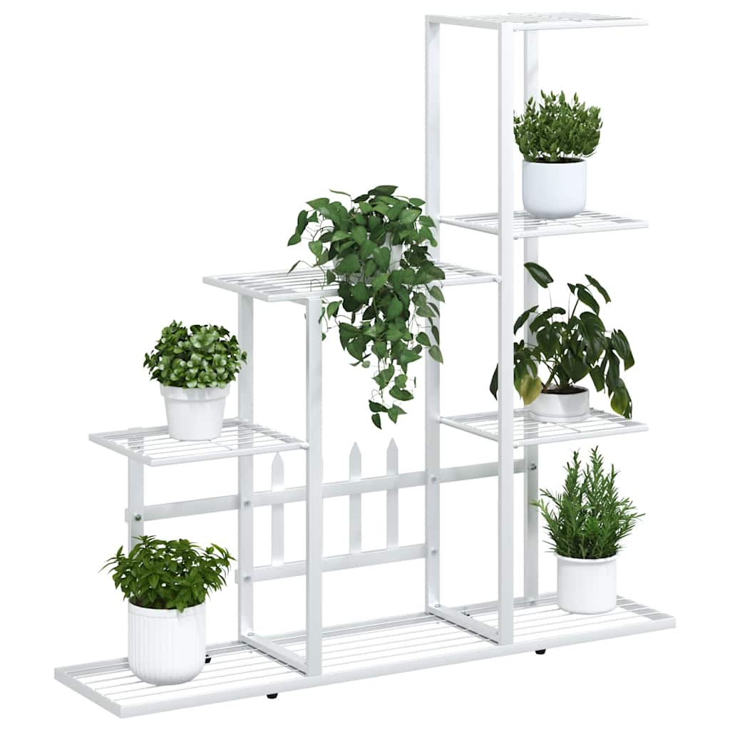 Flower Stand 94.5x25x88 cm White Metal