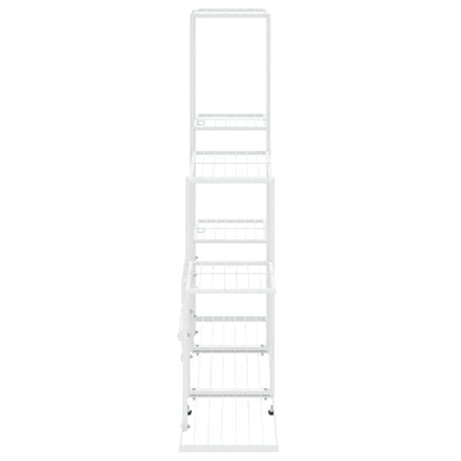 Flower Stand 94.5x25x88 cm White Metal
