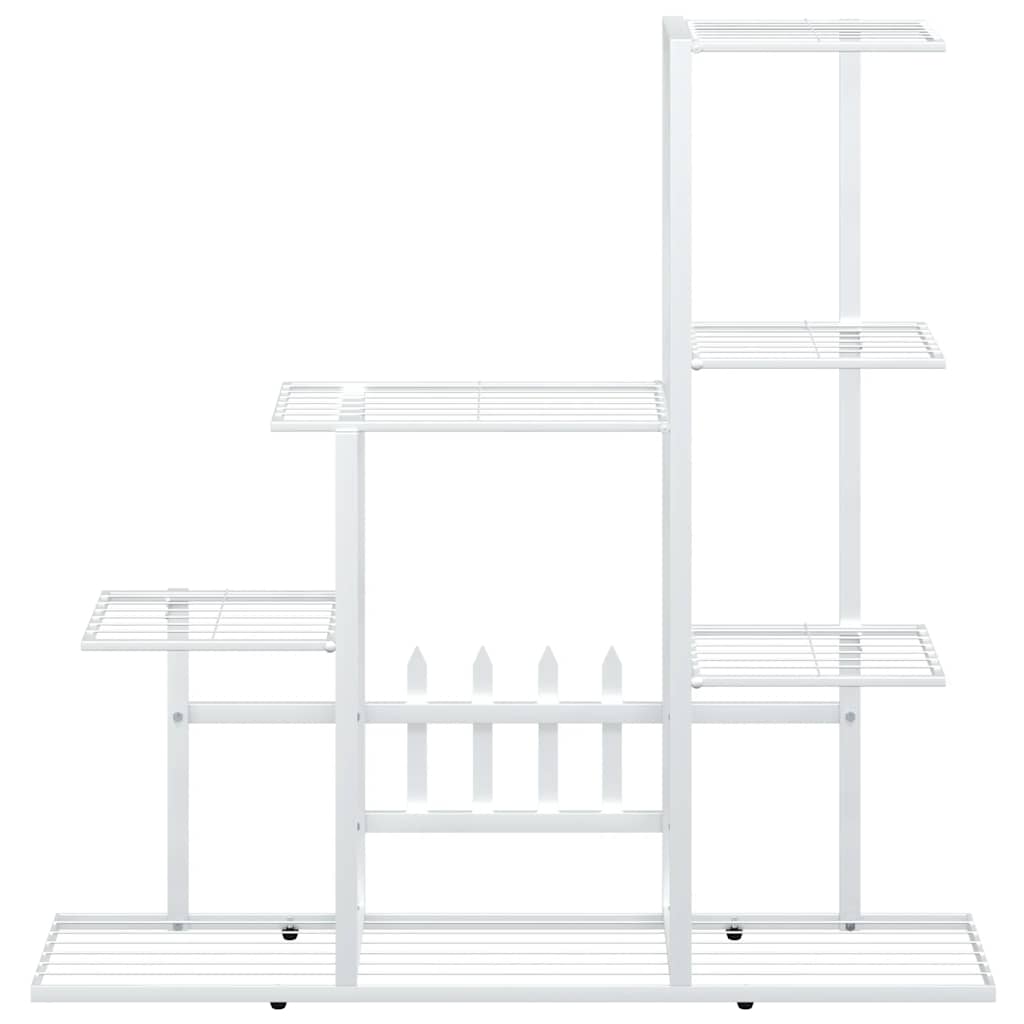Flower Stand 94.5x25x88 cm White Metal