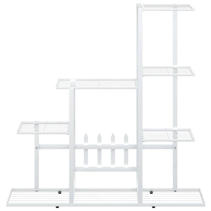 Flower Stand 94.5x25x88 cm White Metal
