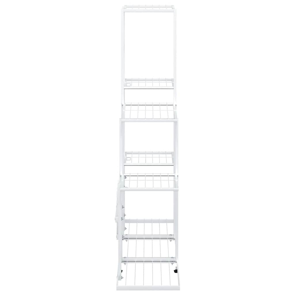 Flower Stand 94.5x25x88 cm White Metal