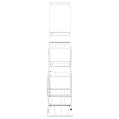 Flower Stand 94.5x25x88 cm White Metal