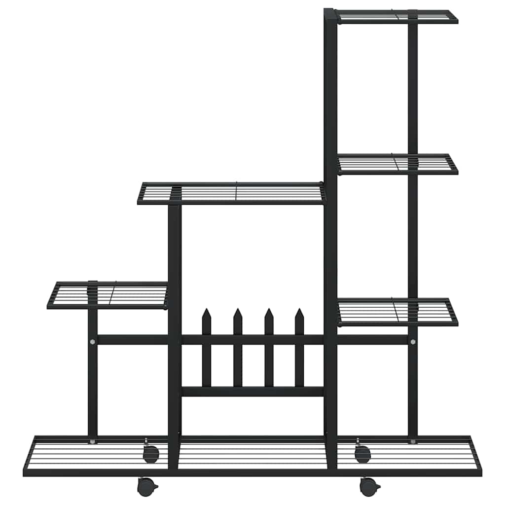 Plant Stand | Black | Powder-coated metal | 94.5 cm x 25 cm x 92.5 cm
