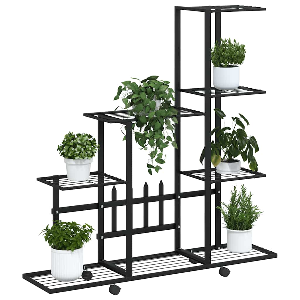 Plant Stand | Black | Powder-coated metal | 94.5 cm x 25 cm x 92.5 cm